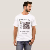 T-shirt Qr Code Stickman - Scan to Meet a Legend (Devant entier)