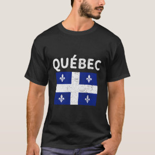 T-shirt Quã©Bec Québec Drapeau du Québec Canada