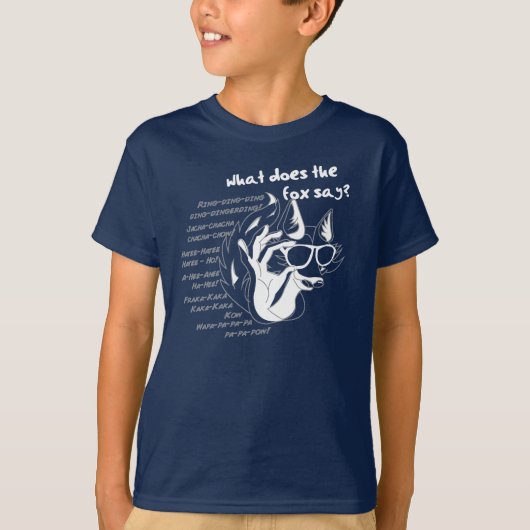T-shirt Qu'a dit le Fox ? (Devant)