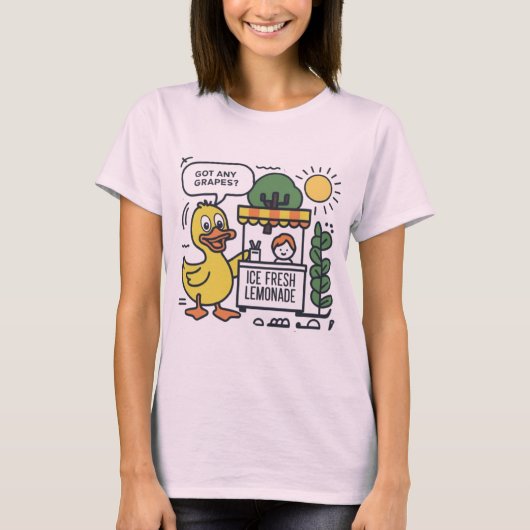 T-shirt Quack for Grapes | Funny Duck at Lemonade Stand (Devant)