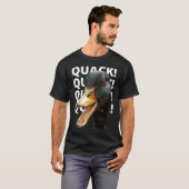 T-shirt Quack Quack pour Duck Raglan Baseball (Devant entier)