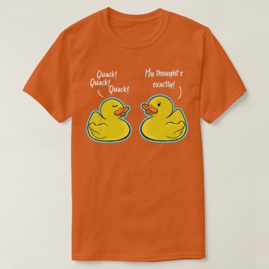 T-shirt Quack Quack Quack Canard Conversation Canards (Design devant)