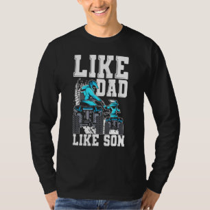 T-shirt Quad Vélo Comme Papa Comme Son Four Wheeler VTT Fa