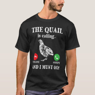 T-shirt Quail Appelle Partridge Family Quail Grey B