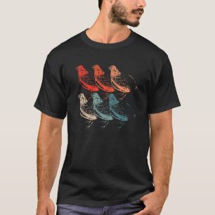 T-shirt Quail Bird Quail Bird Chercheur d'oiseaux