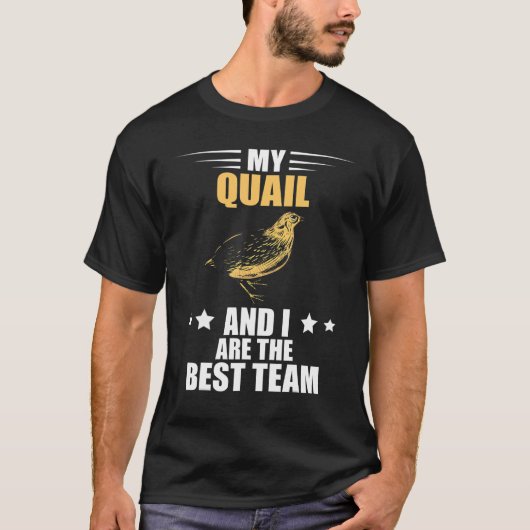 T-shirt Quail Breeder Meilleure équipe Quail Bird Quail Br (Devant)