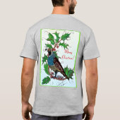 T-shirt Quail de Noël (Dos)