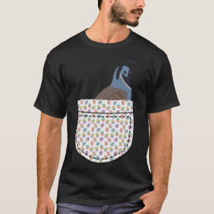 T-shirt Quail Pocket Egg Jour de Pâques Garçons Filles Enf