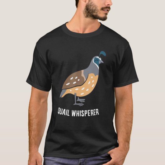T-shirt Quail Whisperer Amour Quails Drôle (Devant)