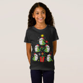 T-Shirt Quaker Parrot vert ornement de Noël Arbre amusant (Devant entier)