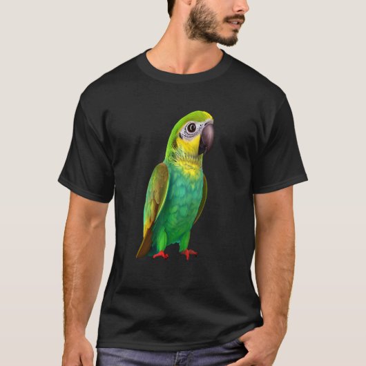 T-shirt Quaker Perroquets oiseaux animaux animaux de compa (Devant)