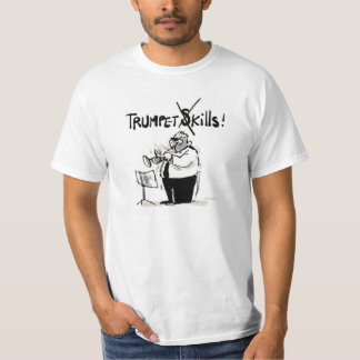 T-shirt : "qualifications de trompette "