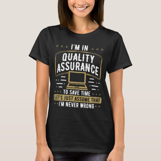 T-shirt Qualité assurance Test de Testing (Devant)