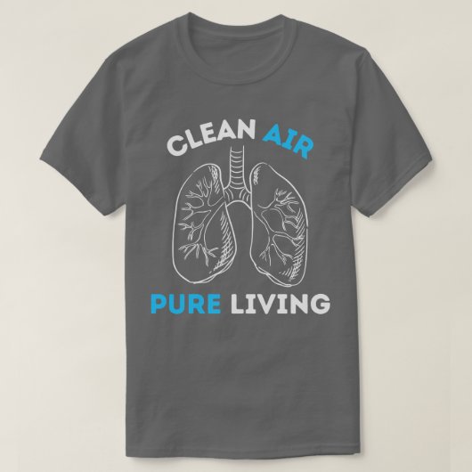 T-shirt QUALITÉ DE L'AIR Air pur Vie pure (Design devant)