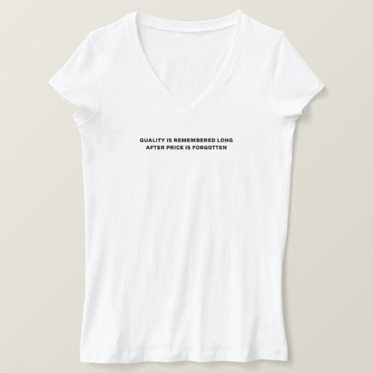 T-shirt Qualité par rapport au prix, embrasser l'état d'es (Design devant)