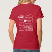T-shirt Qualités d'un médecin Assistant Coeur blanc (Dos)