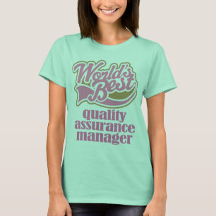 T-shirt Quality Assurance Manager Pink Gift