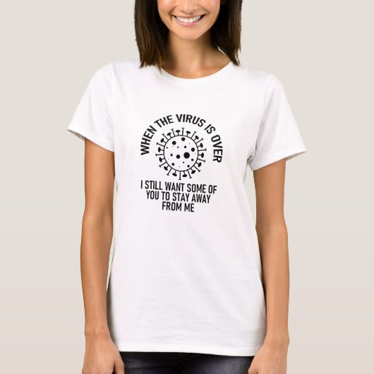 T-shirt Quand ce virus sera terminé (Devant)