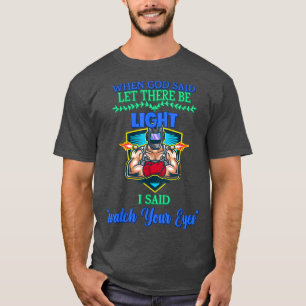 T-shirt Quand Dieu A Dit Qu'Il Y Ait Des Sayes Sarcastique