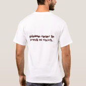 T-shirt Quand échoue tout autrement, lisez les (Dos)