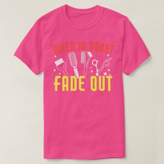 T-shirt Quand En Doute Se Débrouille Funky Barber Coiffeur (Design devant)