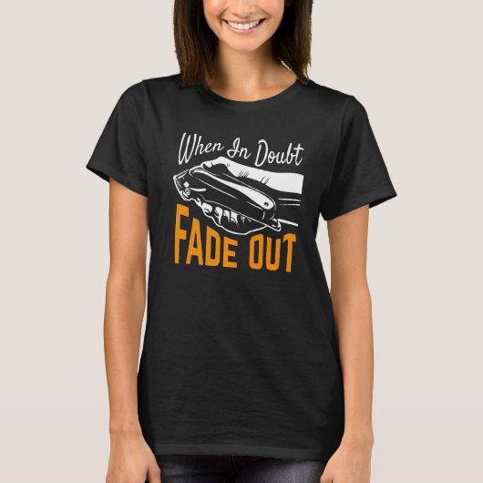 T-shirt Quand il est douteux s'évanouir (Devant)