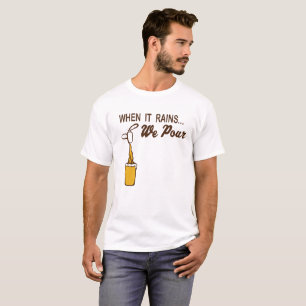 T-shirt Quand il pleut nous versons