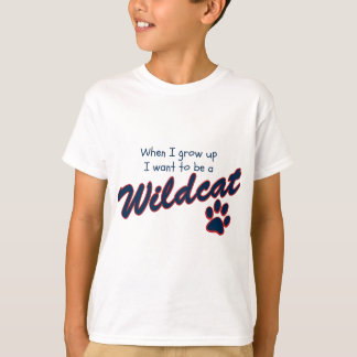 T-shirt Quand je me grandis voulez être un chat sauvage
