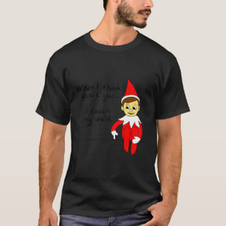 T-shirt Quand Je Pense À Toi, Je Touche Mon Étagère