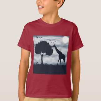 T-shirt Quand la Lune murmure à la Giraffe