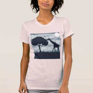 T-shirt Quand la Lune murmure à la Giraffe