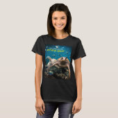 T-shirt Quand la vie devient difficile, continuez simpleme (Devant entier)