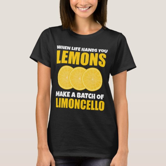 T-shirt Quand La Vie Mène, Les Citrons Font Du Lot Limonce (Devant)