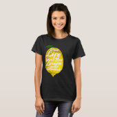 T-shirt Quand la vie vous donne citron Veganisme bio Diet  (Devant entier)
