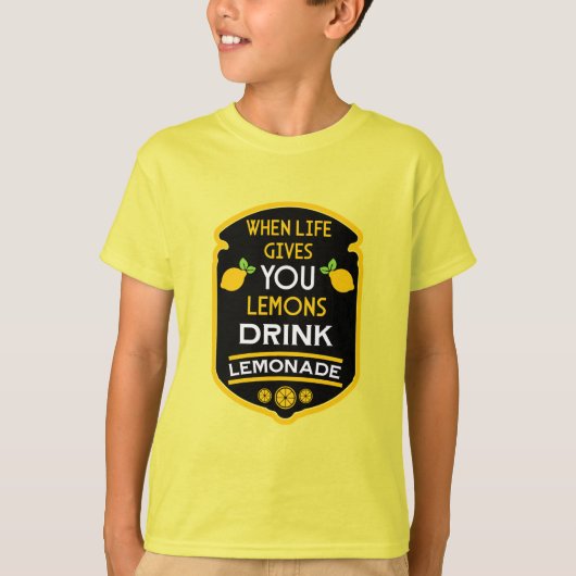 T-shirt Quand La Vie Vous Donne Des Citrons Boire De La Le (Devant)