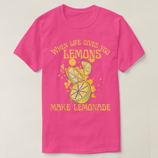 T-shirt Quand la vie vous donne des citrons faire Citrus L (Design devant)