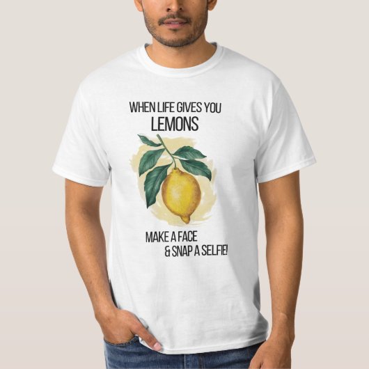 T-shirt Quand La Vie Vous Donne Des Citrons Homme (Devant)