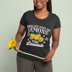 T-shirt Quand la vie vous donne des citrons main