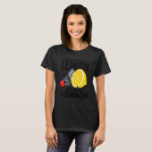 T-shirt Quand La Vie Vous Donne Lemon Go Jouer Badminton P (Devant entier)