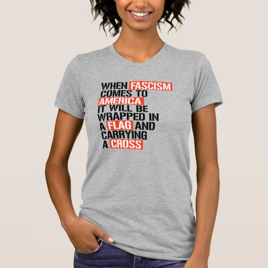 T-shirt Quand le fascisme arrive en Amérique (Devant)
