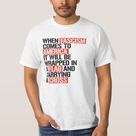 T-shirt Quand le fascisme arrive en Amérique (Devant)