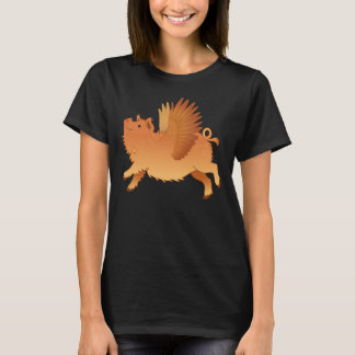T-shirt Quand les cochons kunekune volent