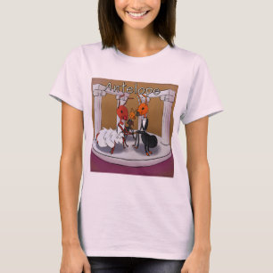 T-shirt Quand les fourmis s'enfuient Femme drôle Rick Lond