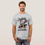 T-shirt Quand les heures deviennent des couleurs (Devant entier)