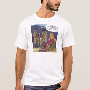 T-shirt Quand les hommes pataugent drôle