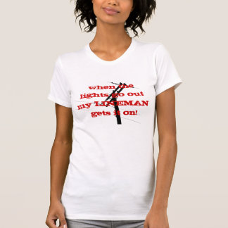 T-shirt Quand les lumières s'éteignent ! {ROUGE}