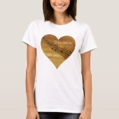 T-shirt Quand les mots échouent, la musique parle le coeur (Devant)