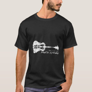 T-shirt Quand les mots échouent musique parle guitare musi