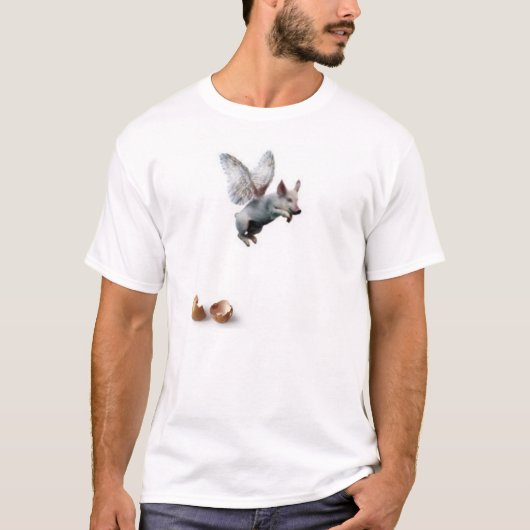T-shirt quand les porcs volent (Devant)