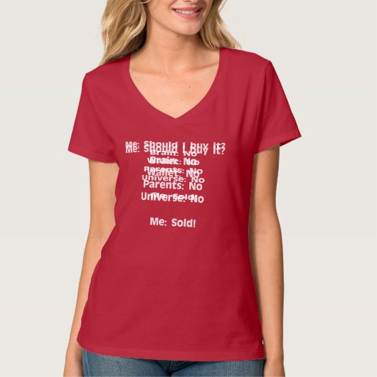 T-shirt Quand l'Univers dit non, vous dites oui (Devant)
